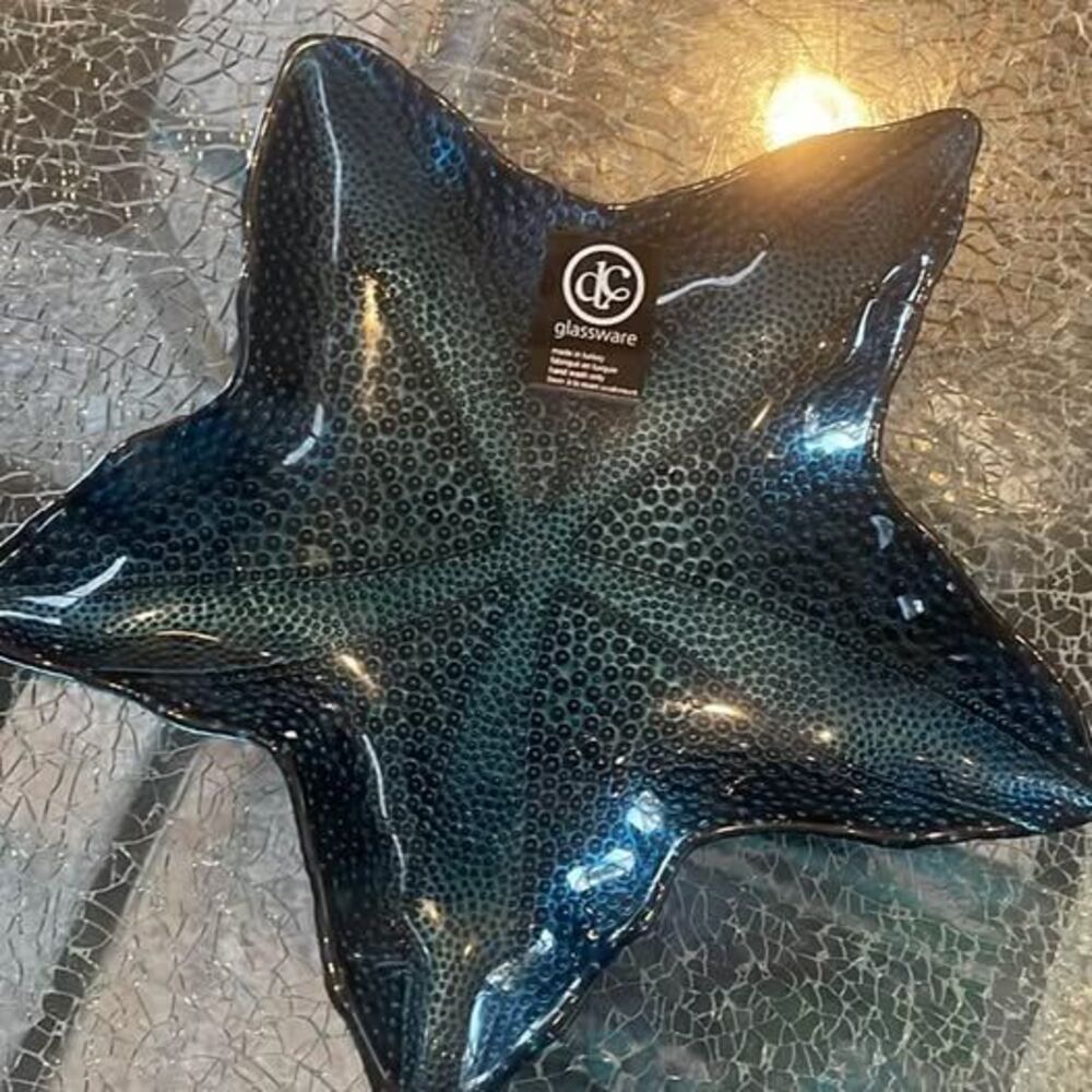 DC Glassware Starfish Glass Bowl